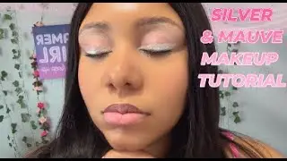 Mauve Pink & Silver Eyeliner Soft Glam| SLAY W/ KEES WAY #shorts  #메이크업 #maquillaje #makeuptutorial