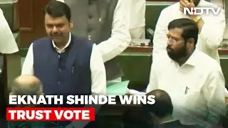 Maharashtra Chief Minister Eknath Shinde Wins Trust Vote