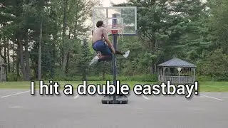 5,9 does double eastbay dunk on low rim!