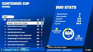 2ND Place In The Contender Cup On Console (QUALIFIED For The Challenger Cup)