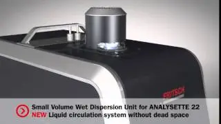 FRITSCH Laser Particle Sizer ANALYSETTE 22 Small Volume Wet Dispersion Unit