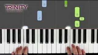 Walking (and Talking) / TRINITY Piano Grade 1 2018-2020 / Synthesia 'live keys' tutorial