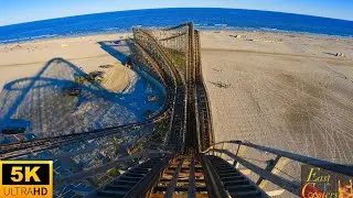 Great White POV 5K Beachside Wooden Coaster Highest Quality Moreys Piers Wildwood,NJ
