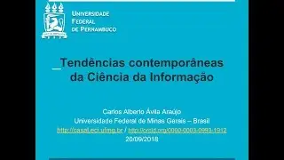Tendências contemporâneas da Ciência da Informação-Carlos Alberto Ávila Araújo