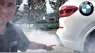 Дым из выхлопной трубы - BMW