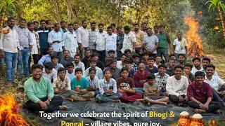 Festive vibes at village 🔥🤩 #villagelife #food #friends #bhogi #sankranti #trending #viralvideo #yt 