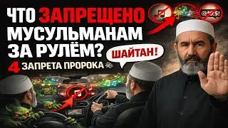 Что ЗАПРЕЩЕНО МУСУЛЬМАНАМ делать за РУЛЁМ (в дороге)? 4 ЗАПРЕТА - передал ПРОРОК ﷺ #ислам #харам