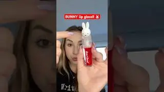 BUNNY lip gloss!! 🐰#shorts #lipgloss #bunny