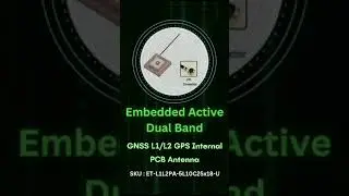 Embedded Active Dual Band GNSS L1/L2GPS Internal PCB Antenna #india #technology #gps #eteily