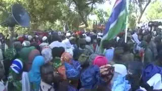 President Jammeh's first tour of Vision 2016 rice farms in CRR - Day 2