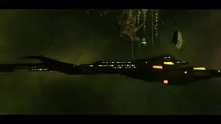 Cardassian Carrier w 4 Yukawa Frigates and Up to 17 Hurq Swarm Ships, Star Trek Online PvEP