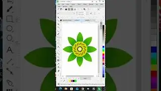 Flower Graphic Design in corelDraw #shortvideo