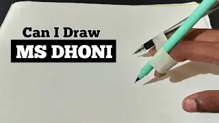 Can I Draw MS DHONI | Ms Dhoni Drawing | Thala | CSK #dhoni #drawing #msdhoni