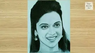 Deepika Padukone Portrait Drawing |Timelapse| |Fine Sketch Art|