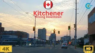 Driving Kitchener Downtown Tour 4K HDR | Virtual Driving Tour Kitchener Downtown Canada