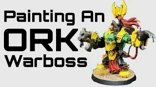 Happy Orktober! Let's celebrate by painting an Ork Warboss with a Bad Moons yellow Paint Scheme