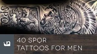40 SPQR Tattoos For Men