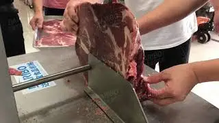 Meat Band Saw: Cutting Beef into Thin Slices