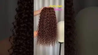 Brown Curly Hair Bundles Color #4 Human Hair Extension #besthairvendors #hairsupplier #hairfactory