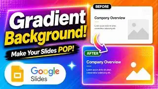 How to Add Gradient Background in Google Slides | Background Design