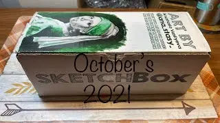 October 2021 Sketchbox unboxing and artwork