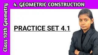 Chapter 4 geometric construction class 10 practice set 4.1 maharashtra board