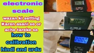 portable electronic scale ka wazan kese set kare/how to calibration portable scale/easy hindi urdu