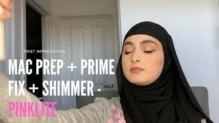 SHIMMER FIX PLUS FIRST IMPRESSION -  MAC PREP + PRIME FIX+ PINKLITE