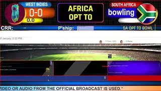 SA vs WI 3rd T20 Live Match Today | South Africa vs West Indies 3rd T20 Live