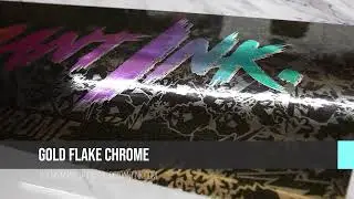 Deviant Ink Premium Durable Gold Flake Chrome Gloss Wrap Finish