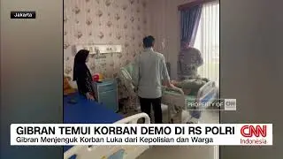 Gibran Temui Korban Demo di RS Polri