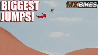 190HP BIKE HITS THE BIGGEST JUMPS IN THE DUNES! (MXBIKES)