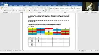 CLASE  1 TABLA DE FRECUENCIAS ING BIOMEDICA