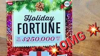 🎉 OMG🎉 my FIRST $250,000 Holiday FORTUNE ticket 🎉