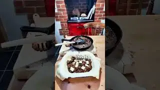 Day 99 of 365 days of outdoor cooking🔥 We made short rib pie from our short rib left overs 😋 It
