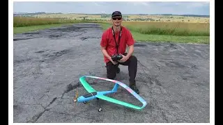 Maiden flight of a 3D Printed Experimental plane ends in a crash (1080HD)