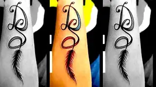 DS Tattoo Design - D combined with S letters Tattoo Design - DS Tattoo