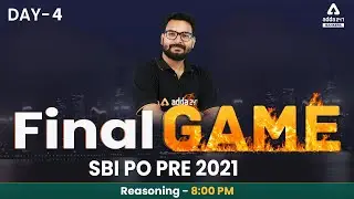 SBI PO 2021 | Reasoning | Live SBI PO Paper #FinalGame #4