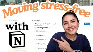 plan your next move stress-free with Notion! | template tutorial