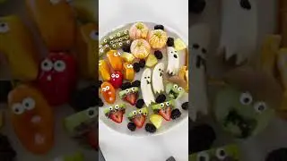 Healthy Halloween Snack Board #shorts #healthysnacks