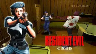 RESIDENT EVIL 1 (1996) HD Rebirth Full Gameplay Walkthrough (No Damage)