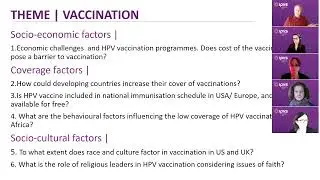Q&A session post webinar: HPV Behavorial Research