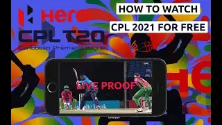 How to Watch CPL 2021 In India for Free||LIVE PROOF