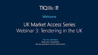 UK Market Access Series | Tendering in the UK