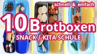 10 BROTDOSEN / LUNCHBOX | für Kita Kindergarten Schule | Extrem SCHNELL & EINFACH | Rebekka