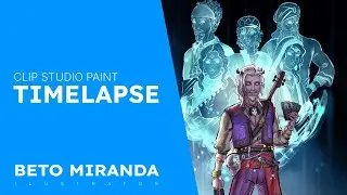 【Timelapse】Whispers from the card (Clip Studio Paint)