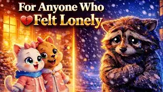 Kitty Lala & Pupsya Help a Freezing Raccoon | Cute Winter Rescue Story