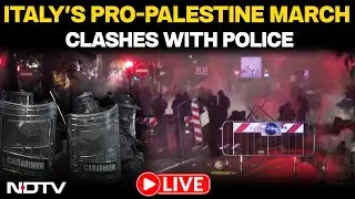 Italy News | Italy's Pro-Palestine March Against Israel World Cup Qualifier Clashes With Police LIVE
