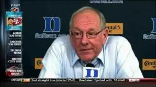 Duke vs Syracuse Jim Boeheim LOSES IT After Controversial Call