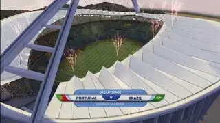 Матч 46 чемпионата мира по футболу FIFA 2010 — Португалия — Бразилия. Геймплей PlayStation 3 (PS3)